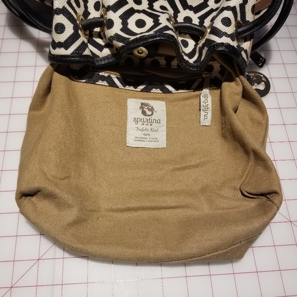Spartina 449 "Pender" Color Block Drawstring Tote - Picture 12 of 16